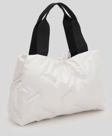 Вместительная женская сумка белого цвета Monsen 88892