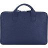 Темно-синяя сумка под ноутбук 13 дюймов из натуральной кожи Issa Hara (27103) - 1