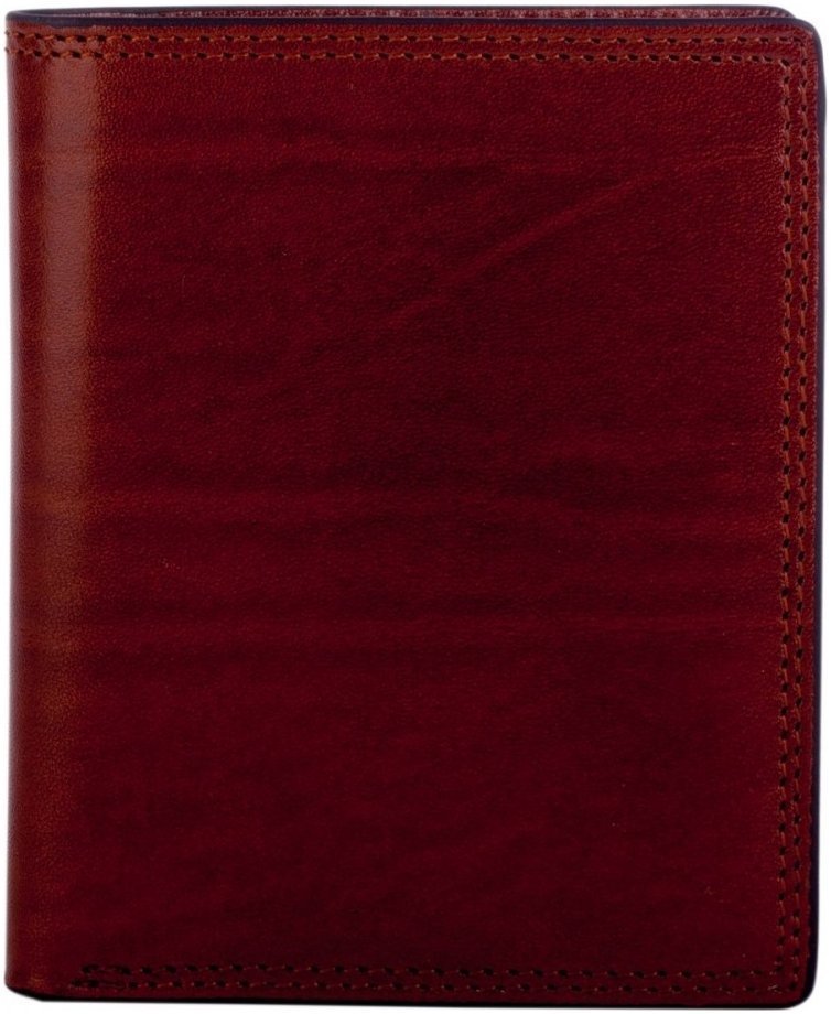 Чоловіче портмоне вертикального типу з натуральної шкіри коричневого кольору Smith&Canova Cartera 69692