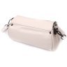 Кожаная женская сумка-кроссбоди белого цвета с клапаном Vintage 2422255 - 2