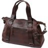 Стильна дорожня сумка з натуральної шкіри коричневого кольору Vintage (20486) - 2