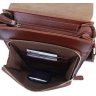 Коричневая сумка-планшет из натуральной кожи с ремешком на плечо VINTAGE STYLE (14124) - 5