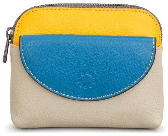Маленький женский ​кошелек из натуральной кожи в разноцветном исполнении  Yoshi Y1322 Tatum Coastal Multicolor 91793 modnotak фото №1