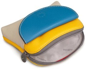 Маленький жіночий гаманець з натуральної шкіри у різнокольоровому виконанні Yoshi Y1322 Tatum Coastal Multicolor 91793