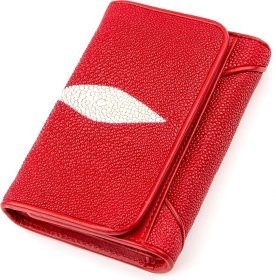 Кошелек женский из натуральной кожи морского ската STINGRAY LEATHER (024-18287)