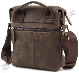 Стильна чоловіча сумка з ручкою для повсякденних речей з вінтажної шкіри VATTO (11628)