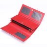 Красный женский вертикальный кошелек из натуральной кожи Vintage (20356) - 5