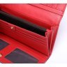 Красный женский вертикальный кошелек из натуральной кожи Vintage (20356) - 6