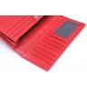 Червоний жіночий вертикальний гаманець з натуральної шкіри Vintage (20356) - 8