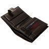 Мужское кожаное портмоне London в коричневом цвете на кнопке Vip Collection 102593 modnotak фото - 7