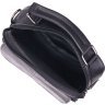 Чоловіча шкіряна сумка-барсетка в класичному чорному кольорі Vintage (2421396) - 4