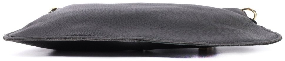 Женская сумка-клатч в универсальном черном цвете с двумя ремешками из натуральной кожи Vintage 22649 modnotak фото №8