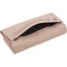 Довгий жіночий гаманець пудрового кольору з натуральної шкіри KARYA (21890) - 5