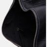Женская кожаная сумка черного цвета с одной лямкой на плечо Keizer (21902) - 5