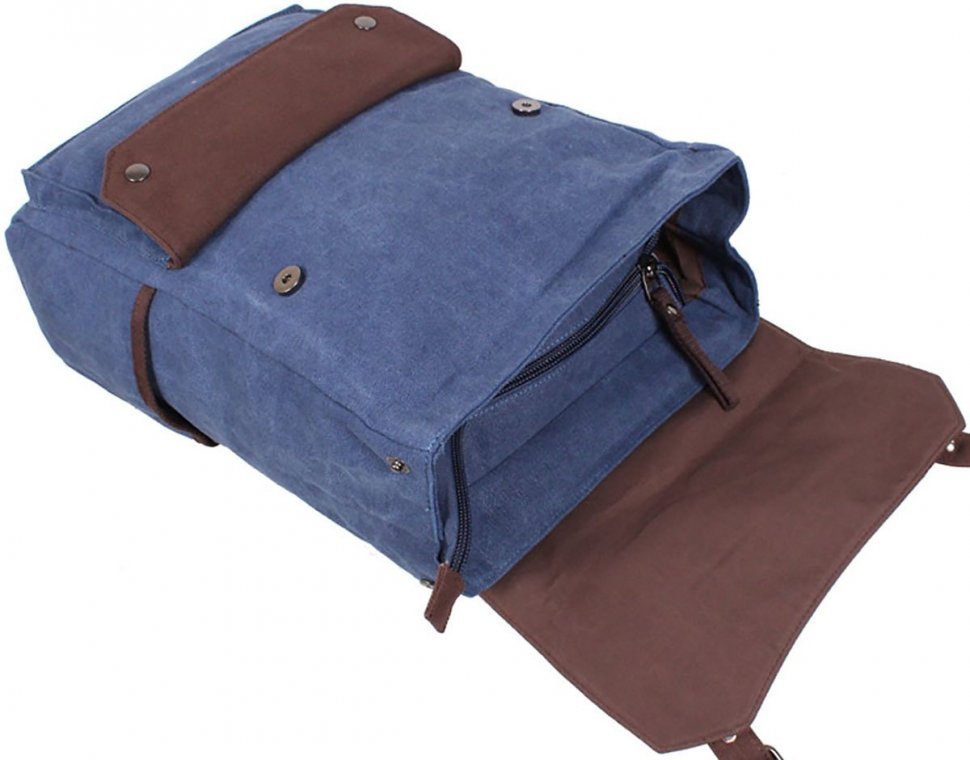 Місткий міський рюкзак з міцного текстилю в синьому кольорі Bags Collection (11020)