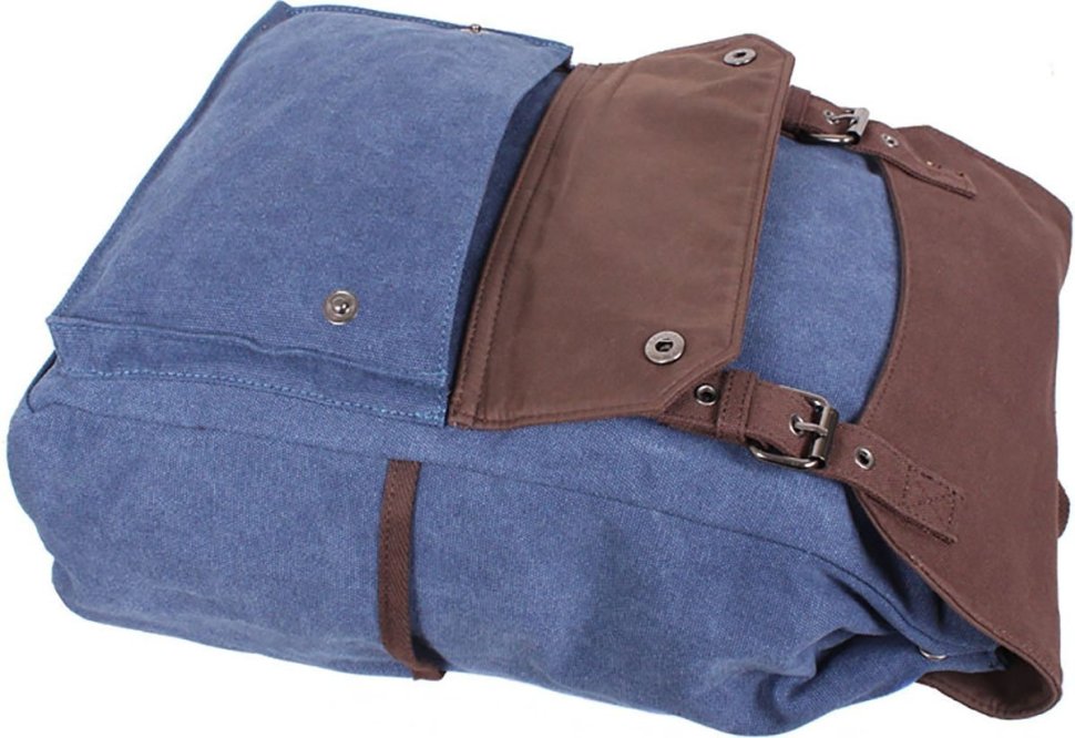 Вместительный городской рюкзак из прочного текстиля в синем цвете Bags Collection (11020)