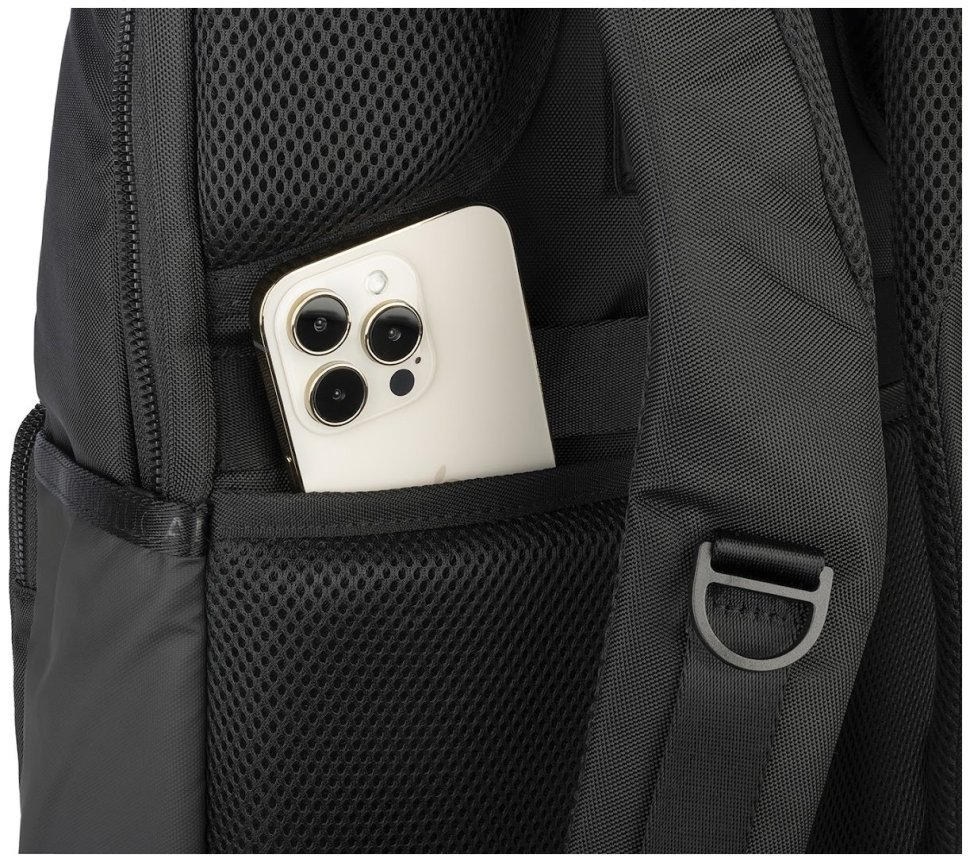 Текстильный рюкзак с анатомической спинкой и отделением для ноутбука до 15" черного цвета Tucano Terra Gravity AGS 103493 фото №8 Текстильный рюкзак с анатомической спинкой и отделением для ноутбука до 15" черного цвета Tucano Terra Gravity AGS 103493 modnotak фото №8