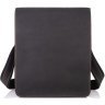 Мужская черная кожаная сумка-мессенджер с клапаном ручной работы Tiding Bag (15769) фото №2 Мужская черная кожаная сумка-мессенджер с клапаном ручной работы Tiding Bag (15769) modnotak фото - 2