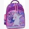 Яскравий шкільний рюкзак для дівчаток із текстилю з єдинорогом Bagland (53693) - 1