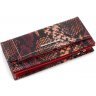 Великий шкіряний жіночий гаманець із фактурою під змію під багато карт KARYA (19999) - 6