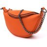 Оранжевая женская сумка из натуральной кожи с цепочкой Vintage (20408) - 1
