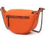 Оранжевая женская сумка из натуральной кожи с цепочкой Vintage (20408) - 2