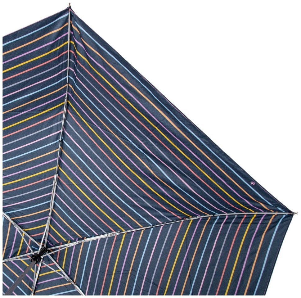 Женский зонт Fulton L553-041253 Superslim-2 Rainbow Pinstripes (Синий с разноцветными полосами, механика) 94293 modnotak фото №8