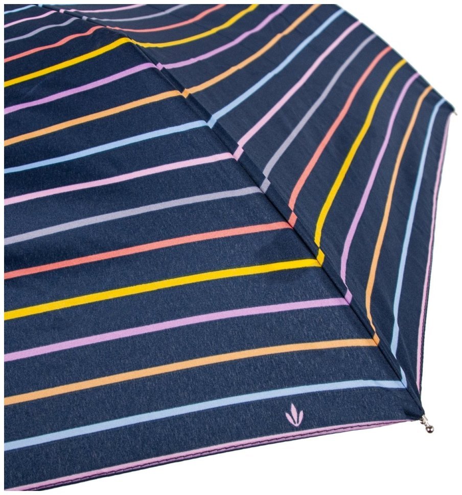Женский зонт Fulton L553-041253 Superslim-2 Rainbow Pinstripes (Синий с разноцветными полосами, механика) 94293 modnotak фото №9