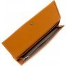 Яскравий гаманець оранжевого кольору з натуральної шкіри з двома відділами Tony Bellucci (10826) - 8