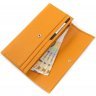 Яркий кошелек оранжевого цвета из натуральной кожи с двумя отделами Tony Bellucci (10826) - 7