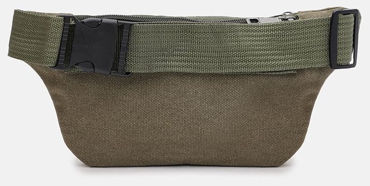 Сумка бананка для мужчин на каждый день из прочного текстиля Monsen 104493 зеленого цвета modnotak фото №2