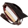 Добротная вертикальная сумка-планшет из натуральной кожи коричневого цвета SHVIGEL (19101) - 4