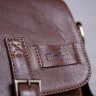Добротная вертикальная сумка-планшет из натуральной кожи коричневого цвета SHVIGEL (19101) - 10