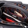 Повсякденна сумка жіноча чорного кольору з натуральної шкіри з двома ручками KARYA (2420879) - 4