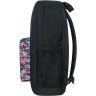 Черный текстильный рюкзак для подростков с принтом Bagland (55693) - 2