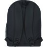 Черный текстильный рюкзак для подростков с принтом Bagland (55693) - 3