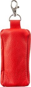 Недорогая ключница из натуральной кожи в красном цвете на молнии Shvigel (2413953)