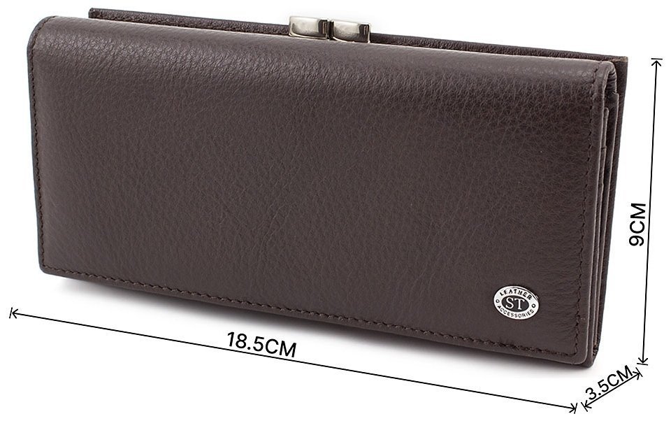 Женский кошелек среднего размера с фиксацией на кнопку ST Leather (16382) modnotak фото №3