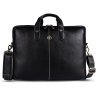 Сумка из натуральной кожи с ручками и ремнем через плечо с отделением для ноутбука до 15" Hammonds Flycatcher LB106 черного цвета 107993 modnotak фото - 1