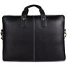 Сумка из натуральной кожи с ручками и ремнем через плечо с отделением для ноутбука до 15" Hammonds Flycatcher LB106 черного цвета 107993 modnotak фото - 2