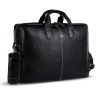 Сумка из натуральной кожи с ручками и ремнем через плечо с отделением для ноутбука до 15" Hammonds Flycatcher LB106 черного цвета 107993 modnotak фото - 3
