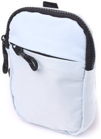 Удобная текстильная слинг сумка голубого цвета Vintage 2422868