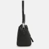 Повседневная женская сумка из фактурной кожи со съемной ручкой Borsa Leather 108893 черного цвета modnotak фото - 4