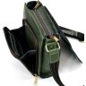 Мужская наплечная сумка из винтажной кожи зеленого цвета TARWA (21701) - 8