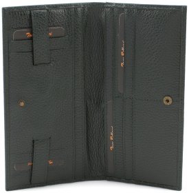 Купюрник зеленого цвета из натуральной кожи Tony Bellucci (12444)