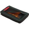 Стильный женский кожаный кошелек черного цвета на молнии Visconti Aruba 69293 - 10