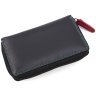 Стильный женский кожаный кошелек черного цвета на молнии Visconti Aruba 69293 - 3