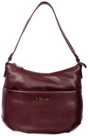 Стильная женская сумка из натуральной кожи Desisan 80294 бордового цвета