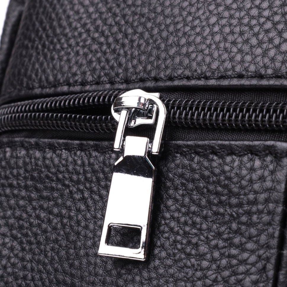 Сумка-барсетка мужская из натуральной кожи черного цвета Vintage Style 91294 modnotak фото №8