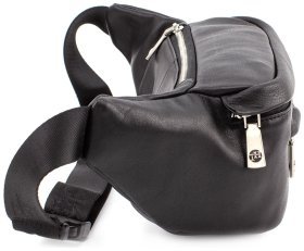 Вместительная мужская бананка из натуральной кожи H.T. Leather (10476)